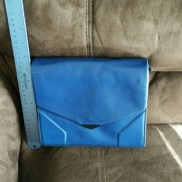Cobalt blue cross body bag/clutch