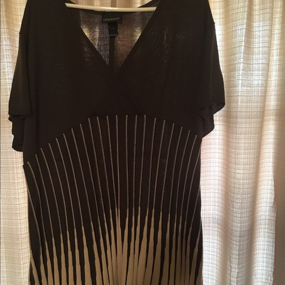 Lane Bryant brown and tan sweater tunic 26/28