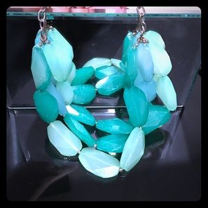 Green acrylic chunky necklace