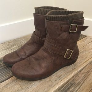 Brown booties