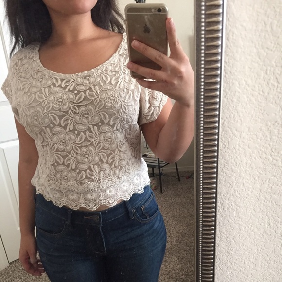 Cute floral lace blouse !