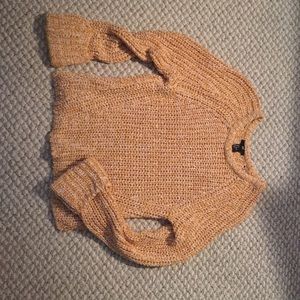 Mustard yellow chunky knit sweater