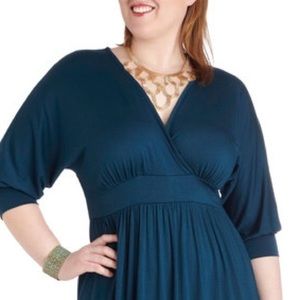 Modcloth- Sea-ing is Believing Teal Dress