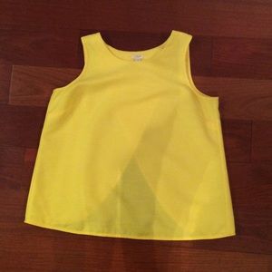 J.Crew yellow open back tank