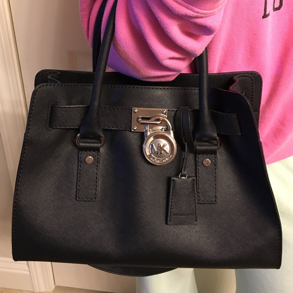 Black Michael Kors Hamilton Saffiano East West - Picture 1 of 4