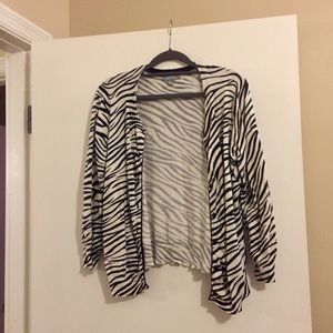 Zebra Print Cardigan