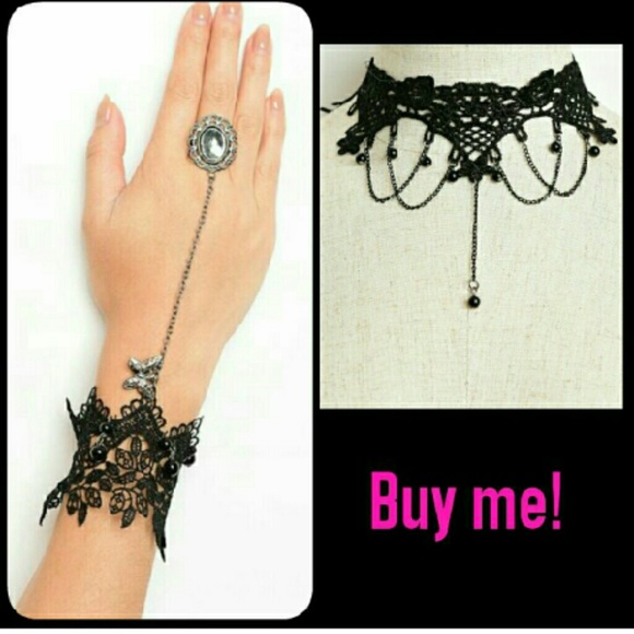 Chocker and bracelet