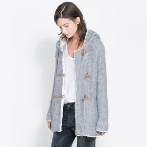 ACCEPTING ALL OFFERS Zara knit duffel coat