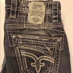 Men's Rock Revivals jeans.