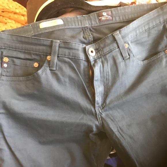 Adriano Goldschmeid AG Jeans teal sateen Sz30 - Picture 2 of 4