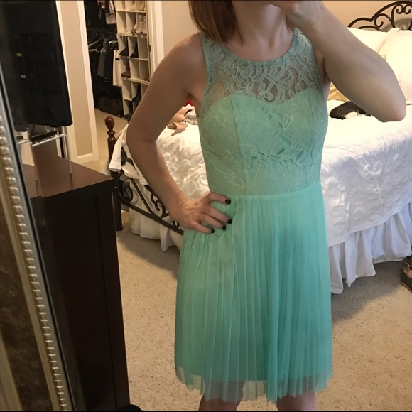 ModCloth Mint Green Allover Lace Dress
