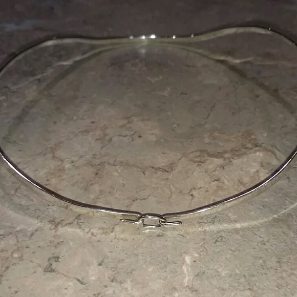 Solid Sterling Silver Choker Neckwire - image 5