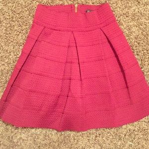 Burgundy high waisted skirt