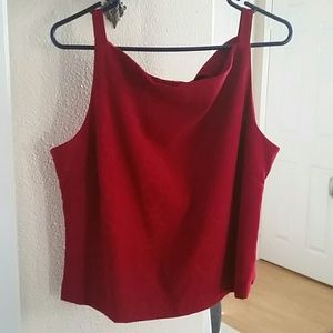 BEAUTIFUL RED VELVET DRESSY TOP
