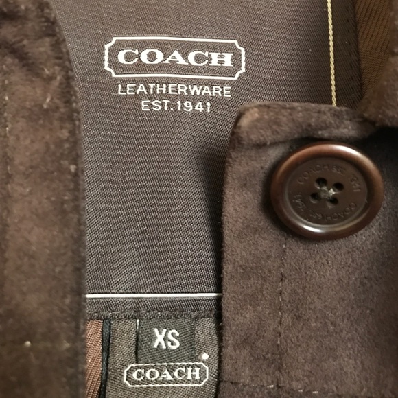 Coach Suede Jacket XS - Picture 2 of 4