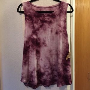 Purple Tie Dye American Eagle Tank (XXL)