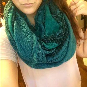 Blue infinity scarf