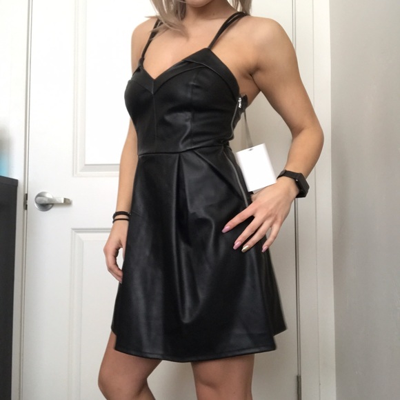 NWT Kendall and Kylie Leather Dress