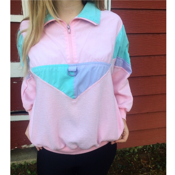 Vintage Pastel Windbreaker