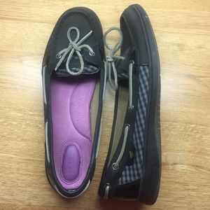 Plaid Black Sperry Topsiders