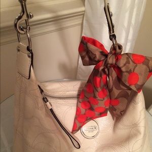 Coach Pony Scarf 100% Silk Reversible