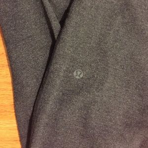 Lululemon loose drawstring pants-charcoal gray