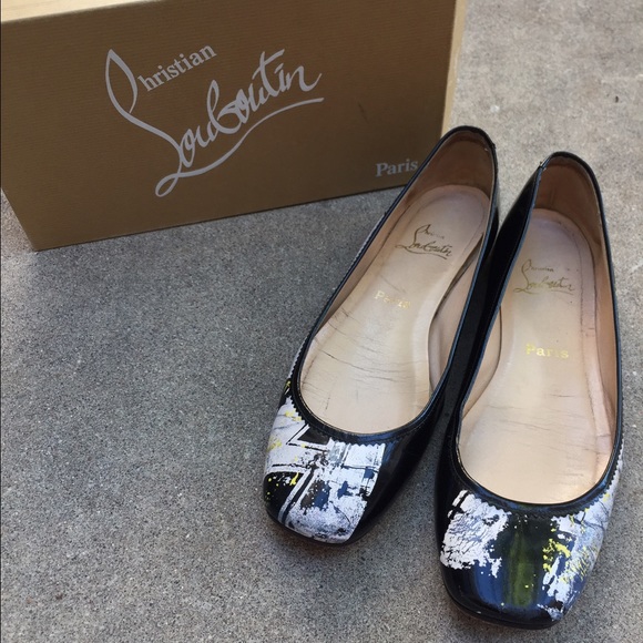 Christian Louboutin 40.5 Graffiti Ballet Flat