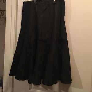 Dark denim skirt