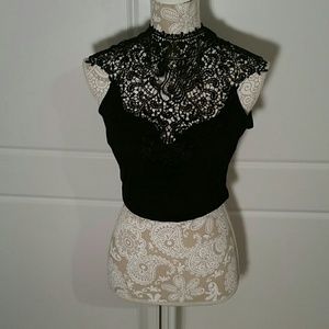 Lace crop top
