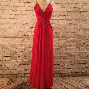 Sky Maxi Dress with Rhinestone Straps