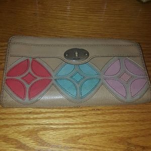 Fossil leather wallet