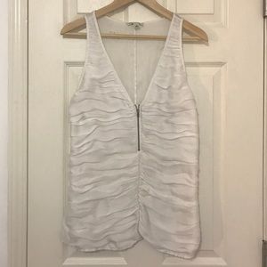 White silky feel Banana Republic tank top