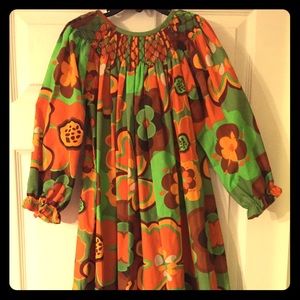 Fall Smocked Dress sz6X