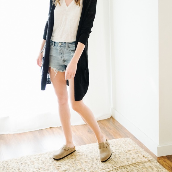 birkenstock suede clogs