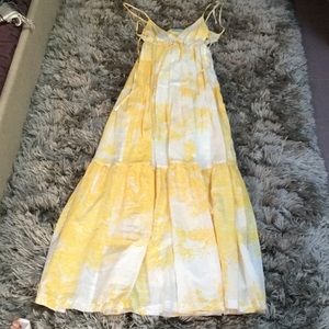 Virginia Johnson maxi yellow cotton dress