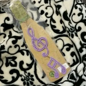 Wine Charm lavender and multicolor charms