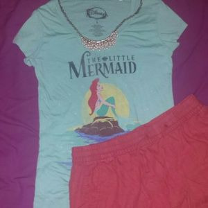 Seafoam little mermaid fitted tee