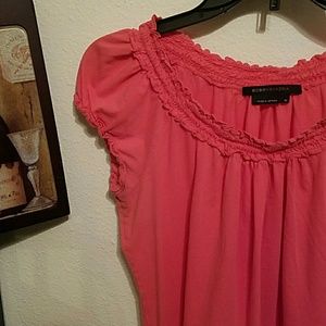 *SOLD* BCBG MaxAzria Ruffle Coral Top