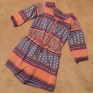 Aztec Print Romper