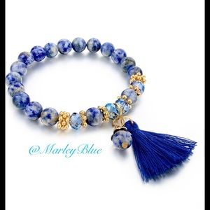 Beaded Tassel Stretch Bracelet