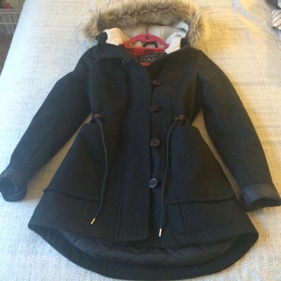 Fur hood parka