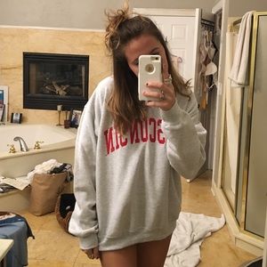 Wisconsin crew neck sweatshirt