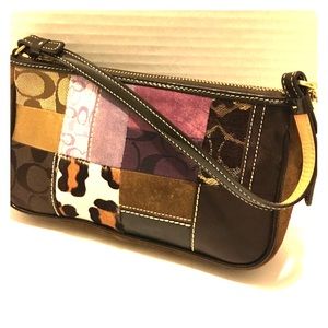Authentic Coach small patchwork handbag