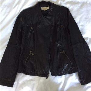 Michael Kors asymmetric Moto Jacket sz M
