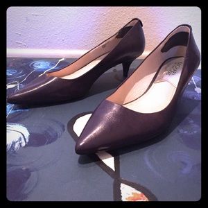 Michael Kors kitten heel pumps.