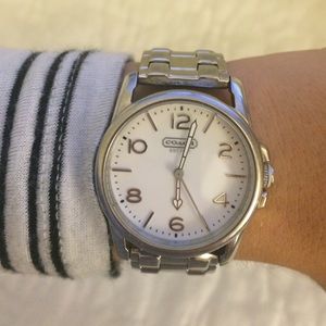 Coach silver watch