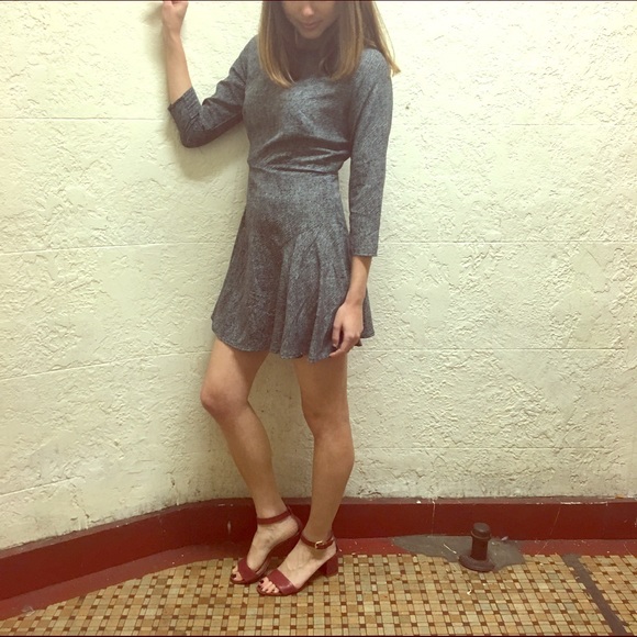 Black and white mini dress