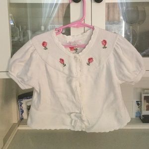 Sweater with small flowers details by Janie & Jack