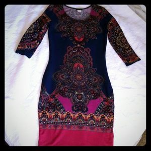 Vibrant Print Dress