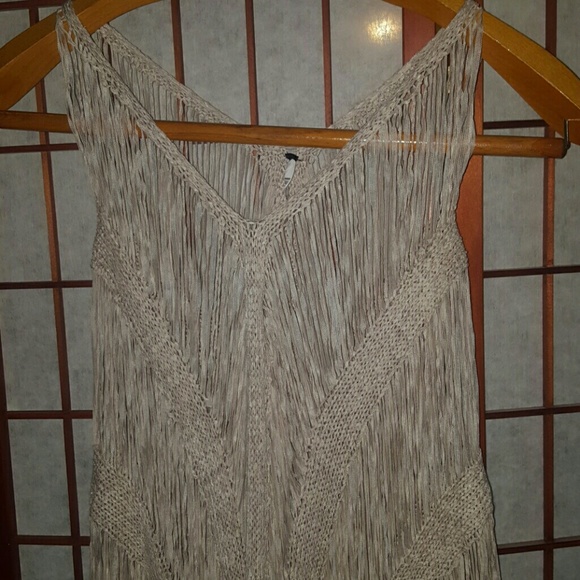 Long crotchet swim coverup
